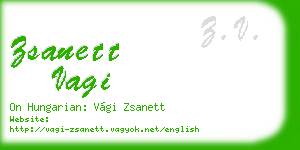 zsanett vagi business card